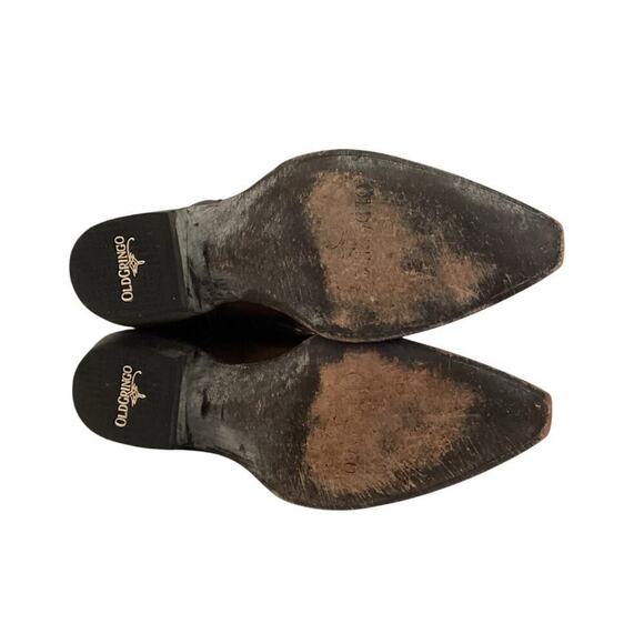 Old Gringo Melissa 15" In Chocolate Brown Western Cowgirl Snip Toe Size 9 Boots - Picture 9 of 10